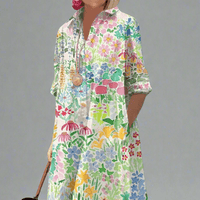 NADINE | Luksusowa Letnia Sukienka w Kwiaty dla Bezproblemowego Stylu