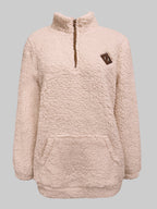 NOREEN | Sweter Teddy z Zamkiem