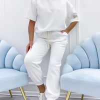 MIMI | Stylowy Zestaw z Krótkim Rękawem