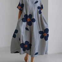 RAFFAELLA | Zwiewna Sukienka Wiskozowa z Kwiatowym Wzorem