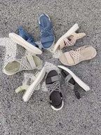 DOROTA | Sandały z Plecionym Paskiem i Regulowanym Zapięciem