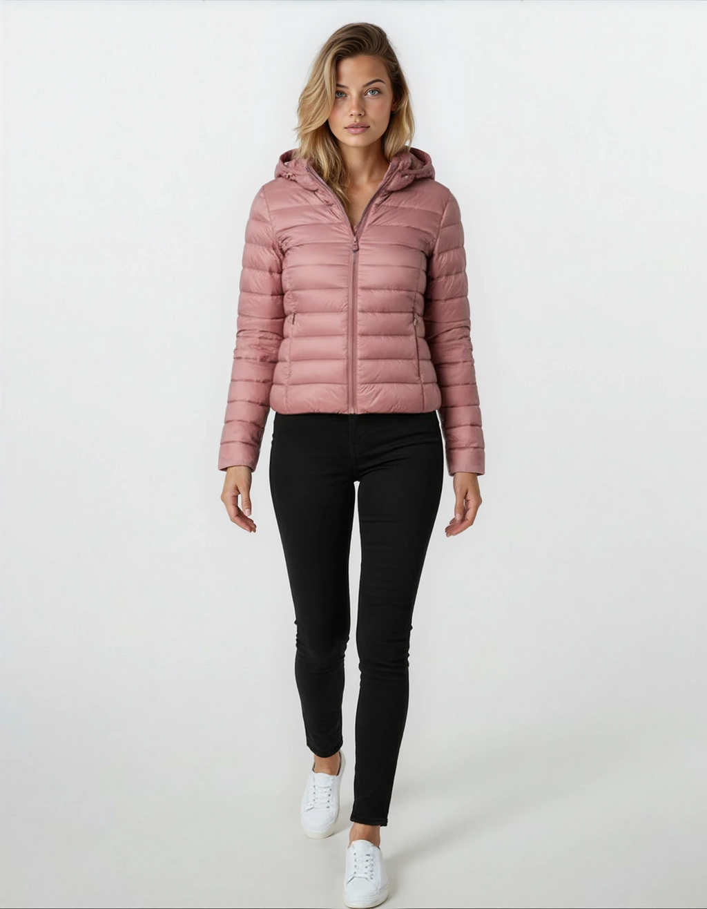 ILONA | Pikowany Płaszcz Wodoodporny