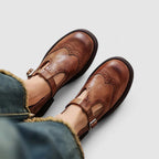 AMELIA | Eleganckie Ortopedyczne Półbuty ze Skóry Naturalnej