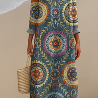 SOFIE | Sukienka Maxi Mandala – Promień Radości w Boho-elegancji