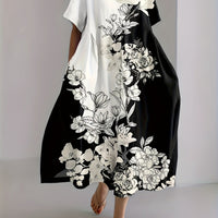 LUNNA | Midi sukienka z ogrodu