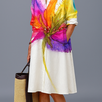 DORIS | Luksusowa Midi Sukienka na Beztroski Letni Komfort