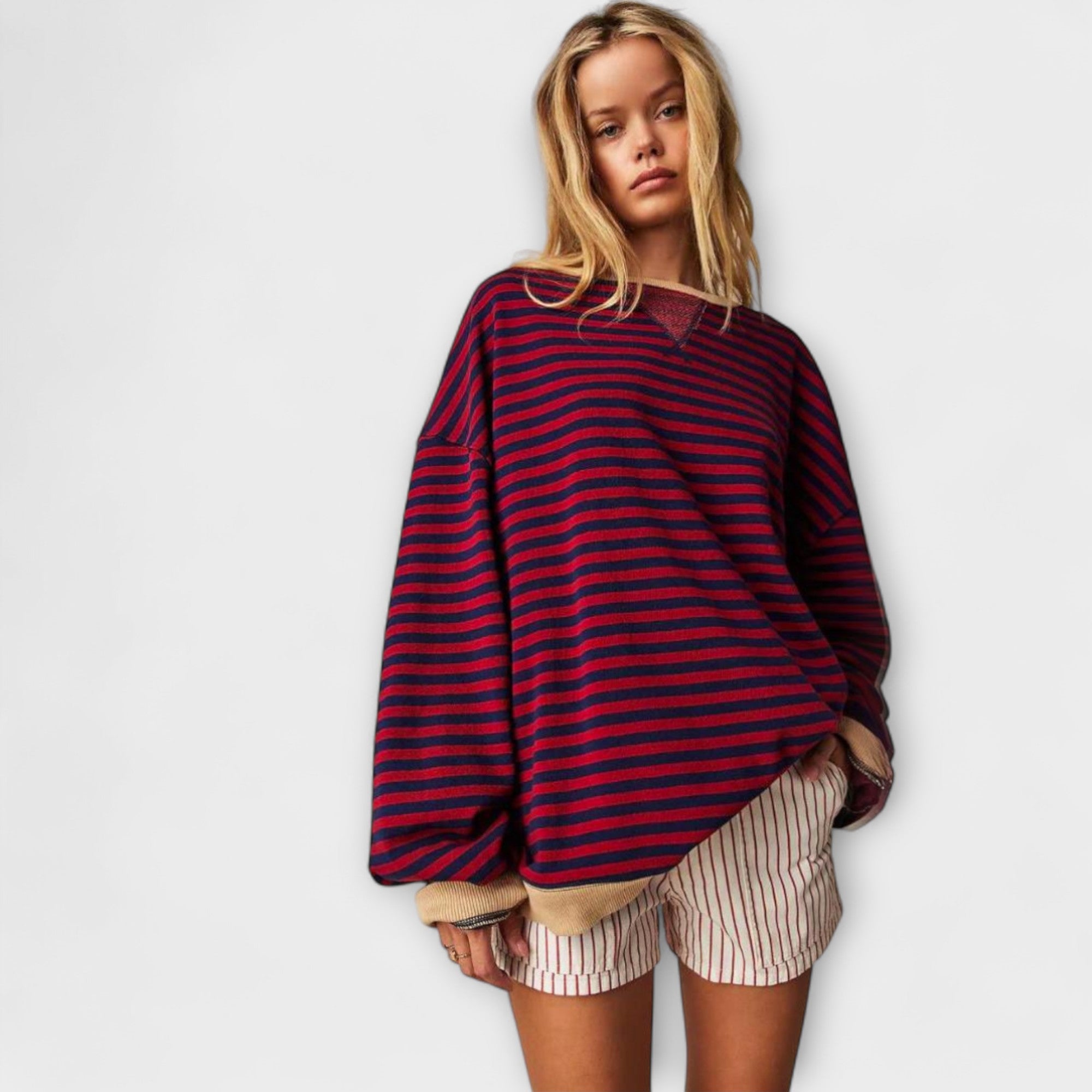 EWA | Pasiasty oversize sweter