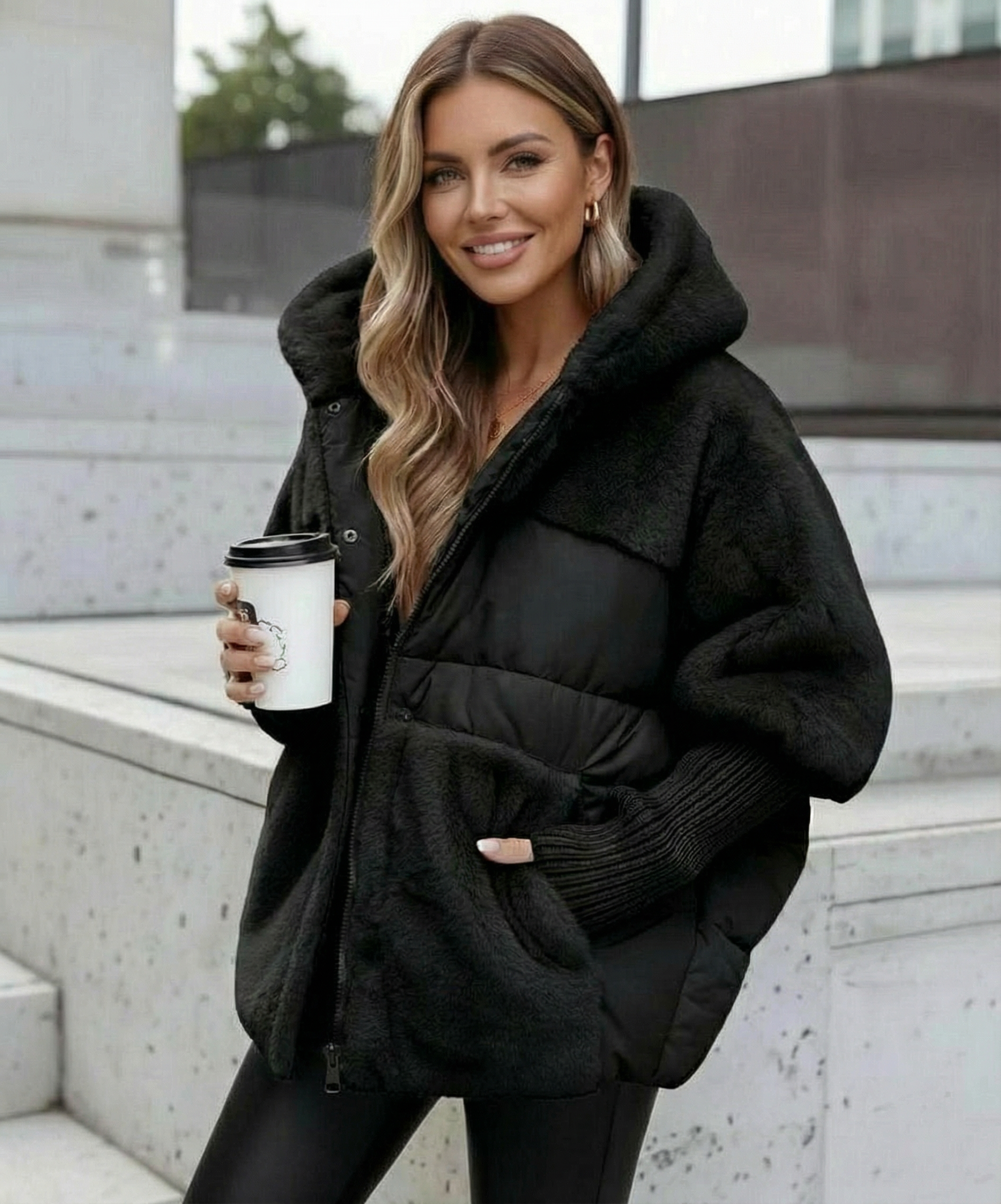 Lena | Stylowa kurtka puchowa z kapturem